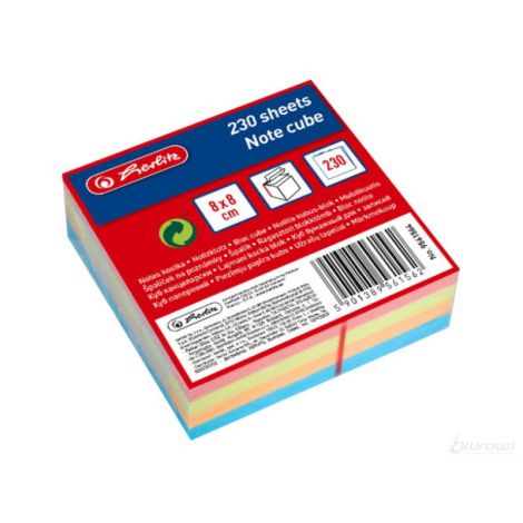 Notes kostka Herlitz Big Kolor, 8x8x3cm, 230 sztuk